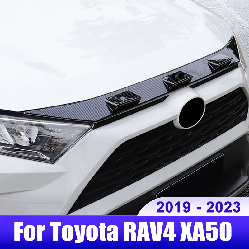 

For Toyota RAV4 2019 2020 2021 2022 2023 RAV 4 XA50 Hybrid Car Front Grille Grill Hood Engine Cover Trim Exterior Accessaries