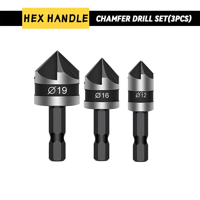 3PCS Hexagonal Shank