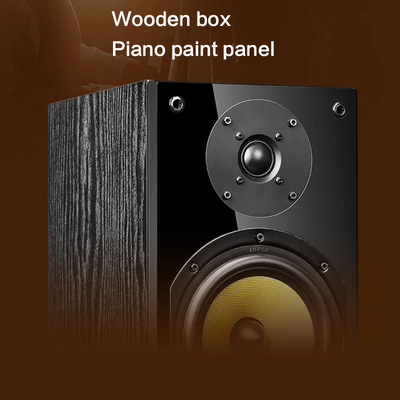 100W 6.5 Inch Desktop Two-Way NS-2000 Speaker High Power HiFi Audio Speaker Passive Bookshelf Surround Home Theater