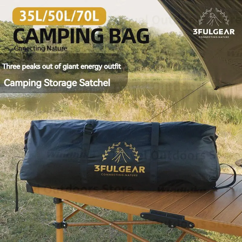 3F UL GEAR Camping Picnic Storage Bag 35L/50L/73L Travel Shoulder Bag Fishing Storage 210D Oxford Waterproof