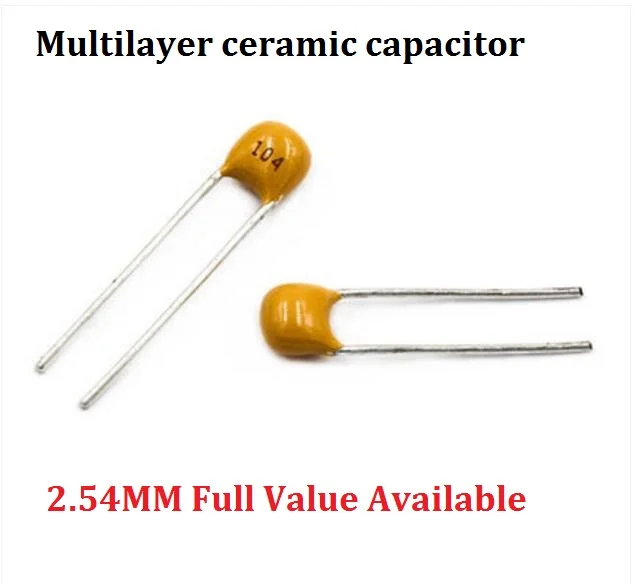 50 Pz 100Pf/1Uf/10Nf/0.1Uf/22P/33P Condensatore Monolitico 101 102 103 104 105 220 330 50V 100Nf Momo Nf 22Pf 33Pf 2.54Mm Multistrato