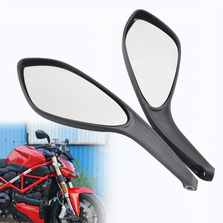 

Мотоциклетные боковые зеркала заднего вида для Ducati Monster 696, 796, 1100, уличный истребитель 848, левый и правый, аксессуары для мотоцикла, зеркало заднего вида, 1 пара