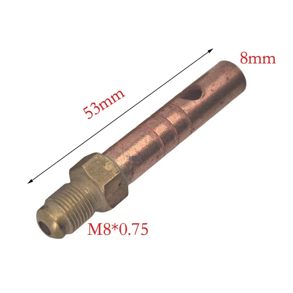 Reliable Connection For P80 TIG Welding Torch Copper Connector with M8X0 75 Thread for Metalworking Head Adapter