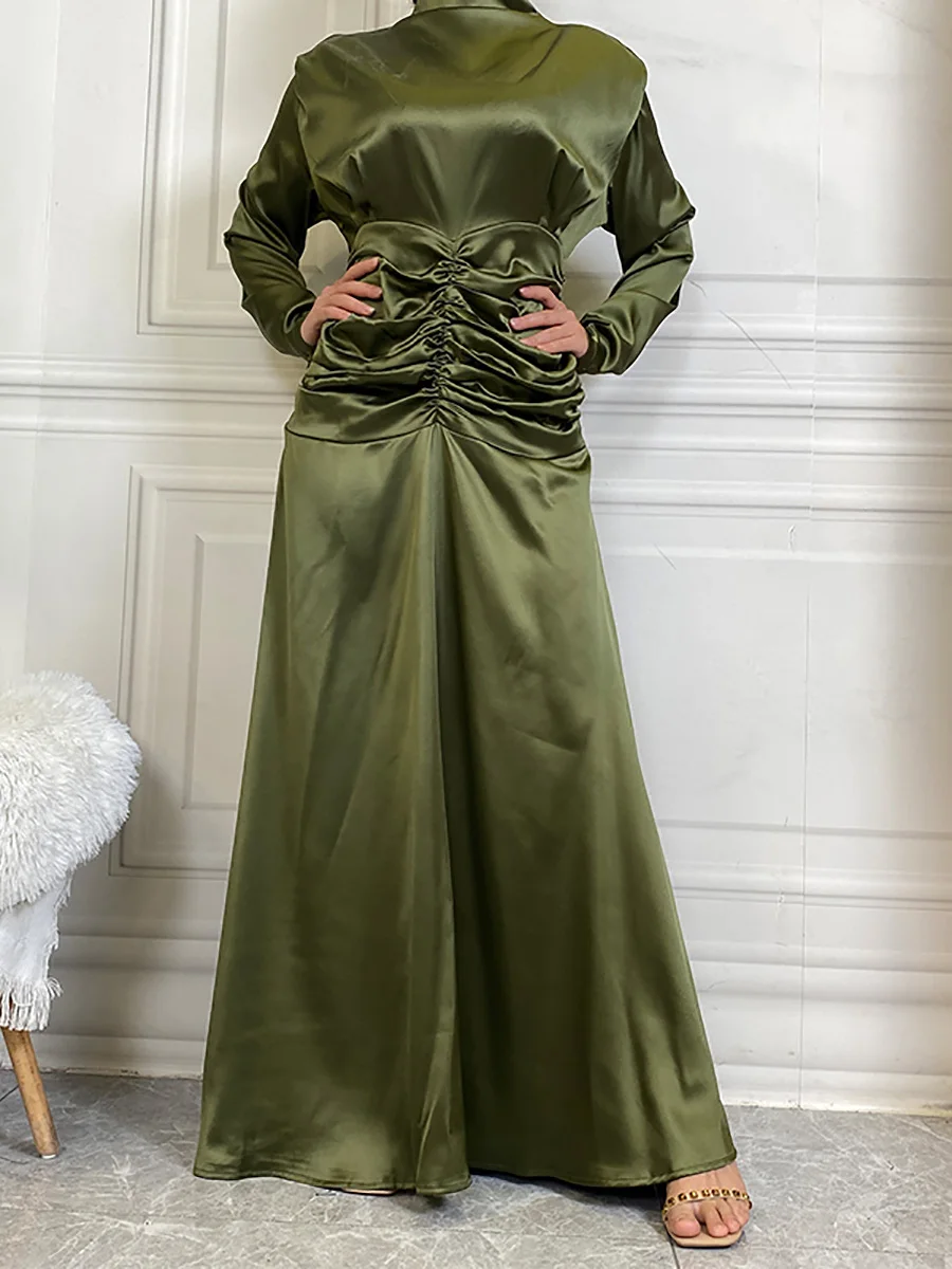 S.H ARAB SHOP ساتان للنساء ، قفطان تركي 2