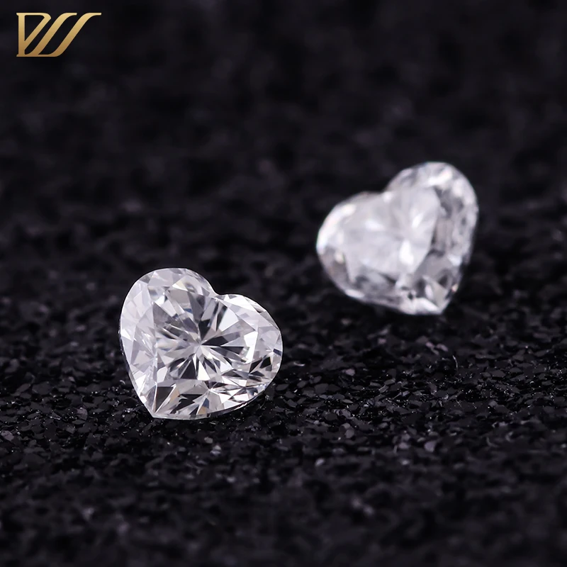 Provence gems with IGI Certified heart shaped lab grown diamonds F color VS clarity CVD Loose Diamonds for wedding ring making