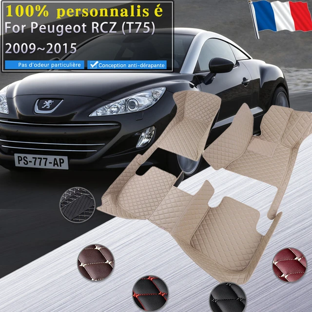 Tapis de sol de voiture en cuir de luxe pour KIT RCZ, tapis en