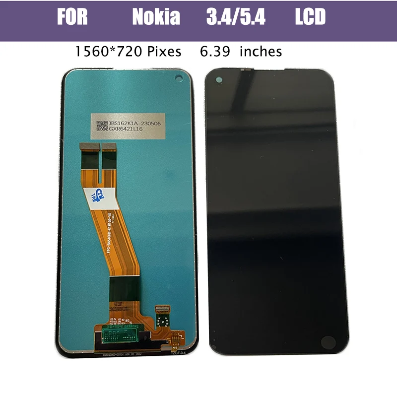 Per Nokia 3.4/5.4 Ta-1333/1340/1337 Ta-1288/1285/1283Display Lcd Touch Screen Digitizer