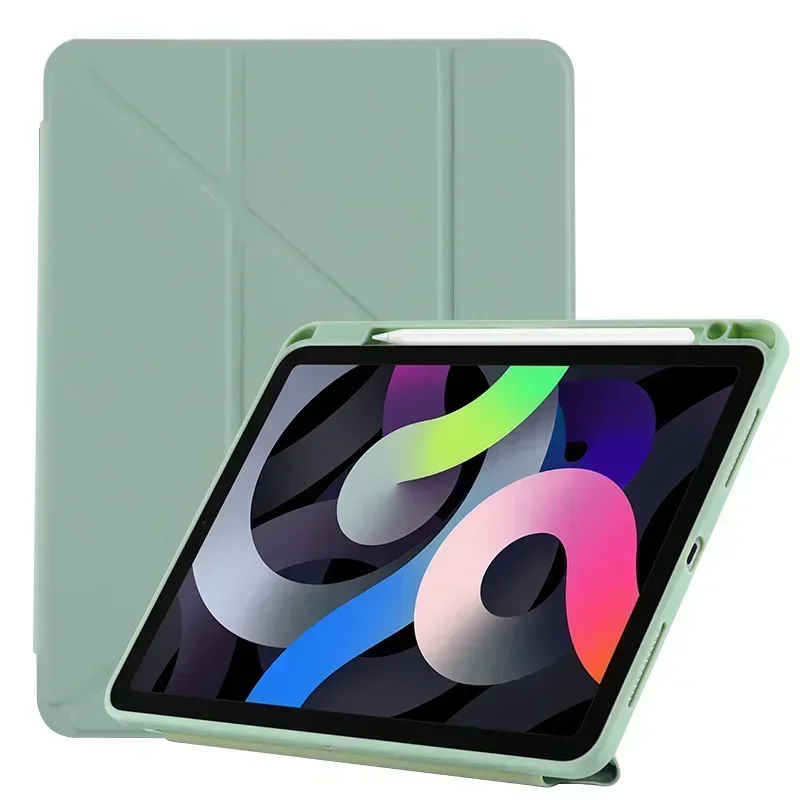 Origami-case Suporte Acrílico com Slot de Caneta para Ipad Capa Trifold Ipad 10 Air Mini 2023 Pro 12.9 11 109 102 97 - Imagem 3