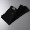 Men's Jeans Pure Black High-End Affordable Luxury Simple All-Match Stretch Breathable Office Business Classic Casual Trousers 5