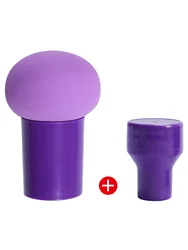 Mushroom Head Beauty Sponge - Dual Use Cushion Applicator (PURPLE)