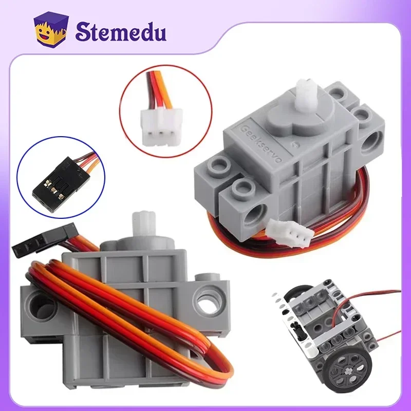 4-Pack 270° Rotation Servos For Arduino, Raspberry Pi & Microbit – Compatible With Building Blocks & Robotics