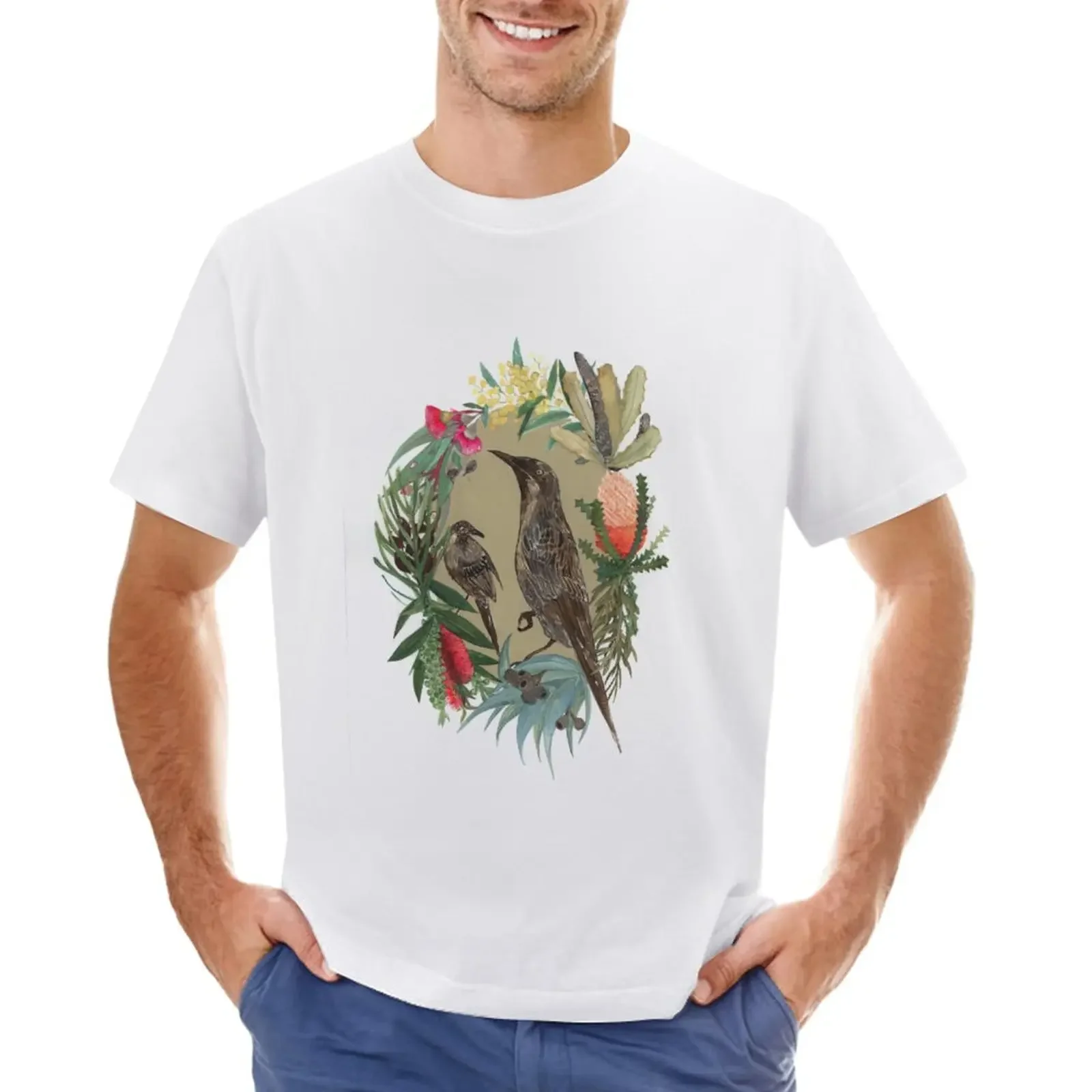

Little Wattlebird T-Shirt graphics summer tops clothes for men