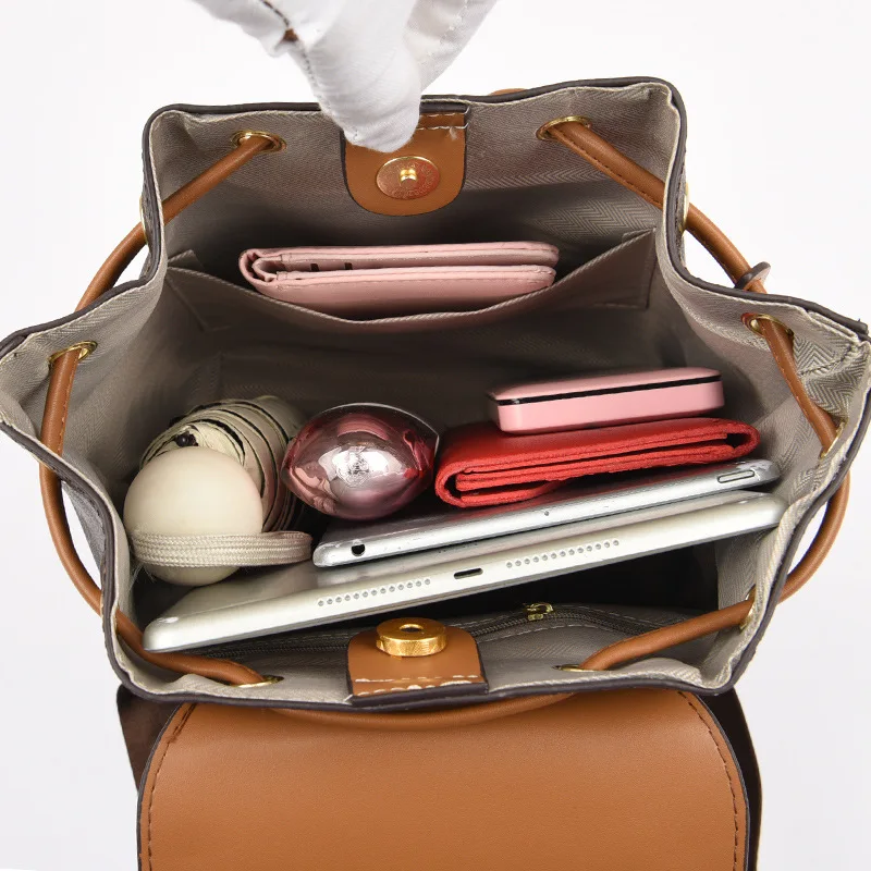 High Quality Cow Leather Women Backpack Fashion Luxury Ladies Travel knapsack Girls Shoulder School Bag Mochila