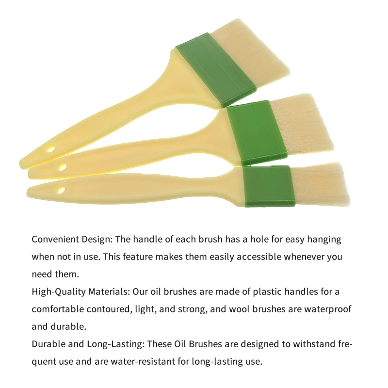 Pastry Brushes Basting Oil Brush to Spread Butter Oil or Egg Wash On Bread and Pastries or To Apply Sauces When Grilling oil brush silicone basting brush