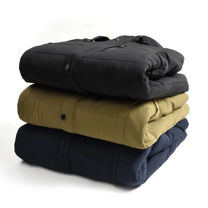 parka coat parkas coat Fleece Parkas Men Waterproof Hooded Fur Collar Parka Jacket Coat Men Autumn Fashion Casual Parkas Winter New Warm Thick