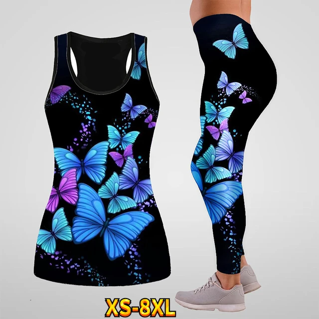 Women's Basic Printed Yoga Pants Stretch Yoga Leggings Gym Jogging