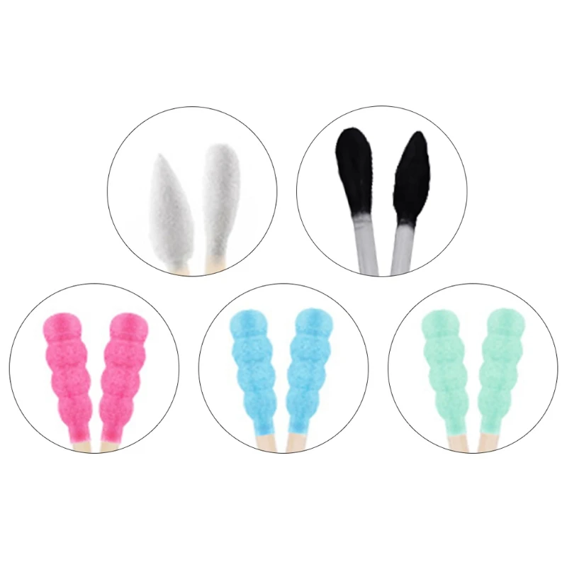 

200pcs/Box Double for Head Cotton Swab Nose Ears Cleaning Care Tools Disposable Buds Cotton Applicator Soft Women Makeup Tool