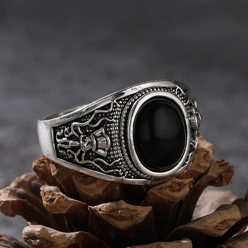 Goth Pirate Skeleton Octopus Ring for Men Women Jewelry Ring