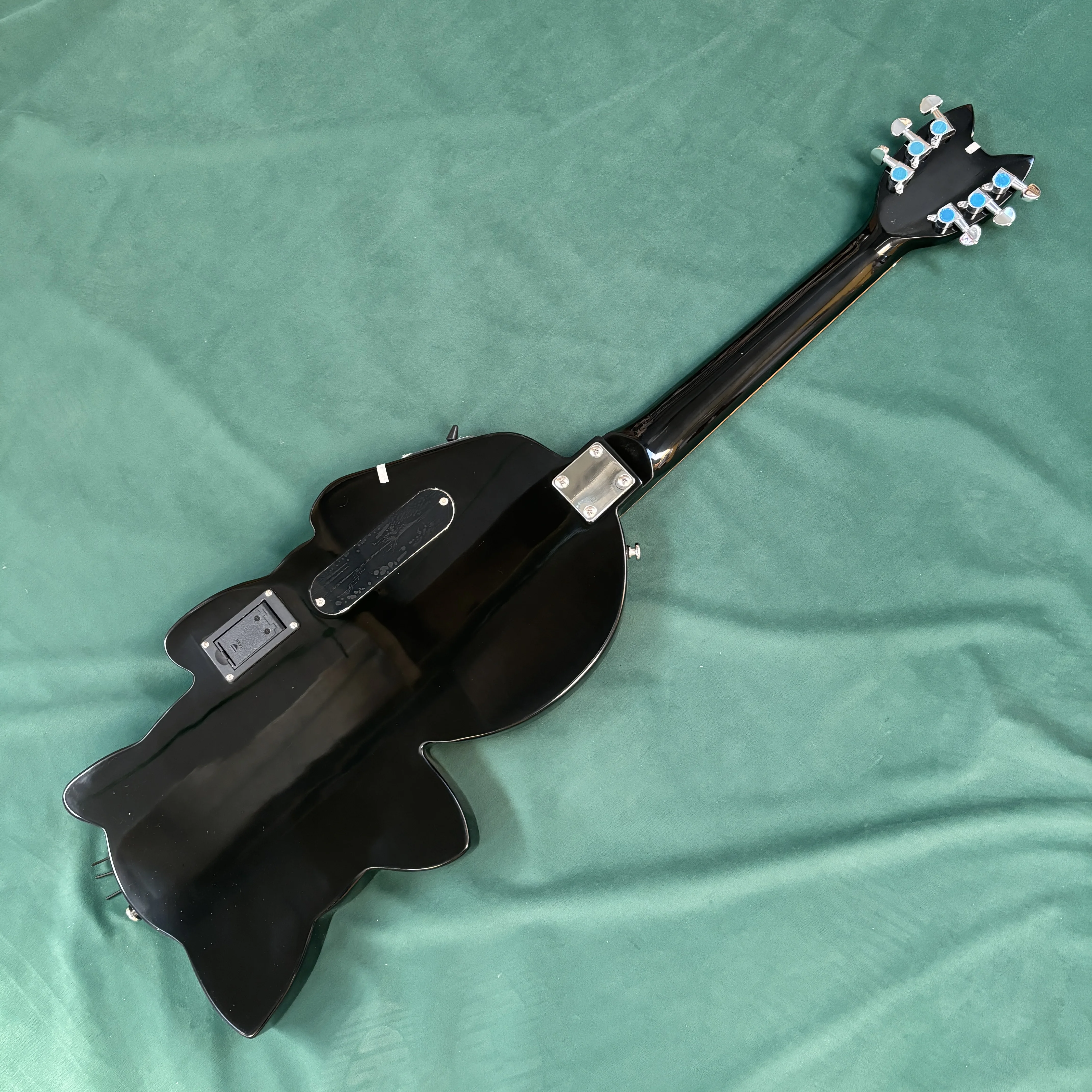 ギター cat 6-string Black Electric Guitar, Cat Shaped, Cute Guitar