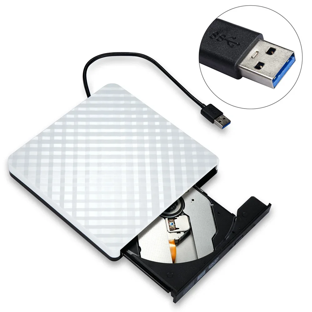 노트북 데스크탑 컴퓨터용 외장 광학 드라이브, 광학 디스크, 모바일 DVD 녹음기, USB 라이트 드라이브, USB 3.0