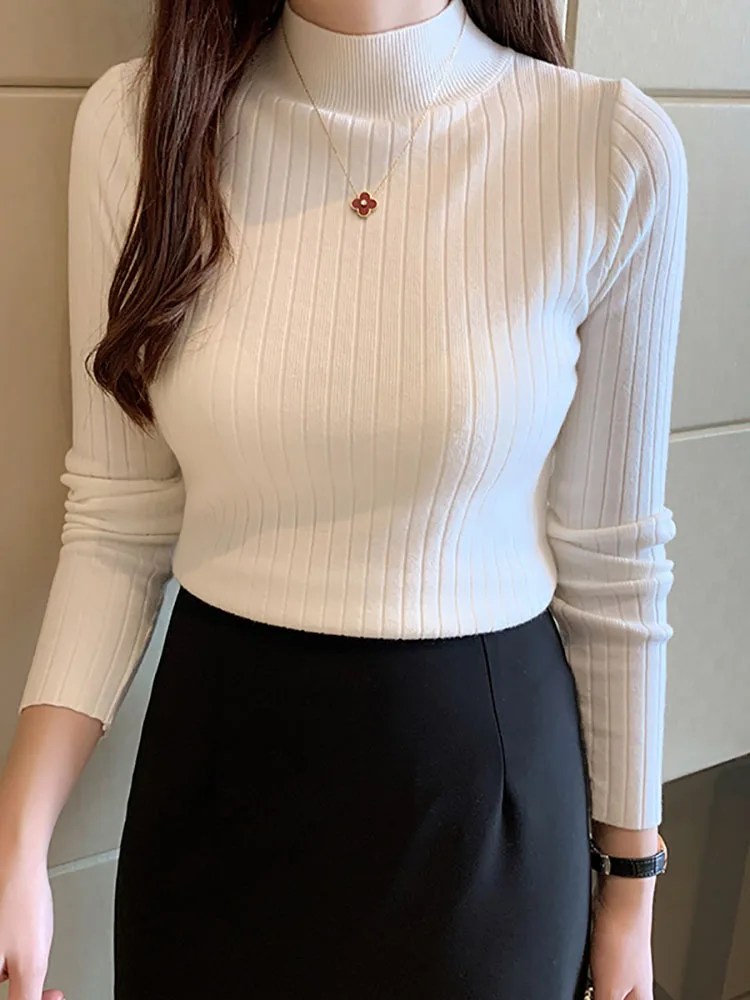 ITOOLIN Women Cashmere Sweater Slim Soft Knitted Jumpers Mockneck Pullovers Solid T-Shirts Semi-Turtleneck Sweaters Women Winter Best Sellers In Women's Clothing ITOOLIN Women Cashmere Sweater Slim Soft Knitted Jumpers Mockneck Pullovers Solid T-Shirts Semi-Turtleneck Sweaters Women Winter Best Sellers In Women's Clothing