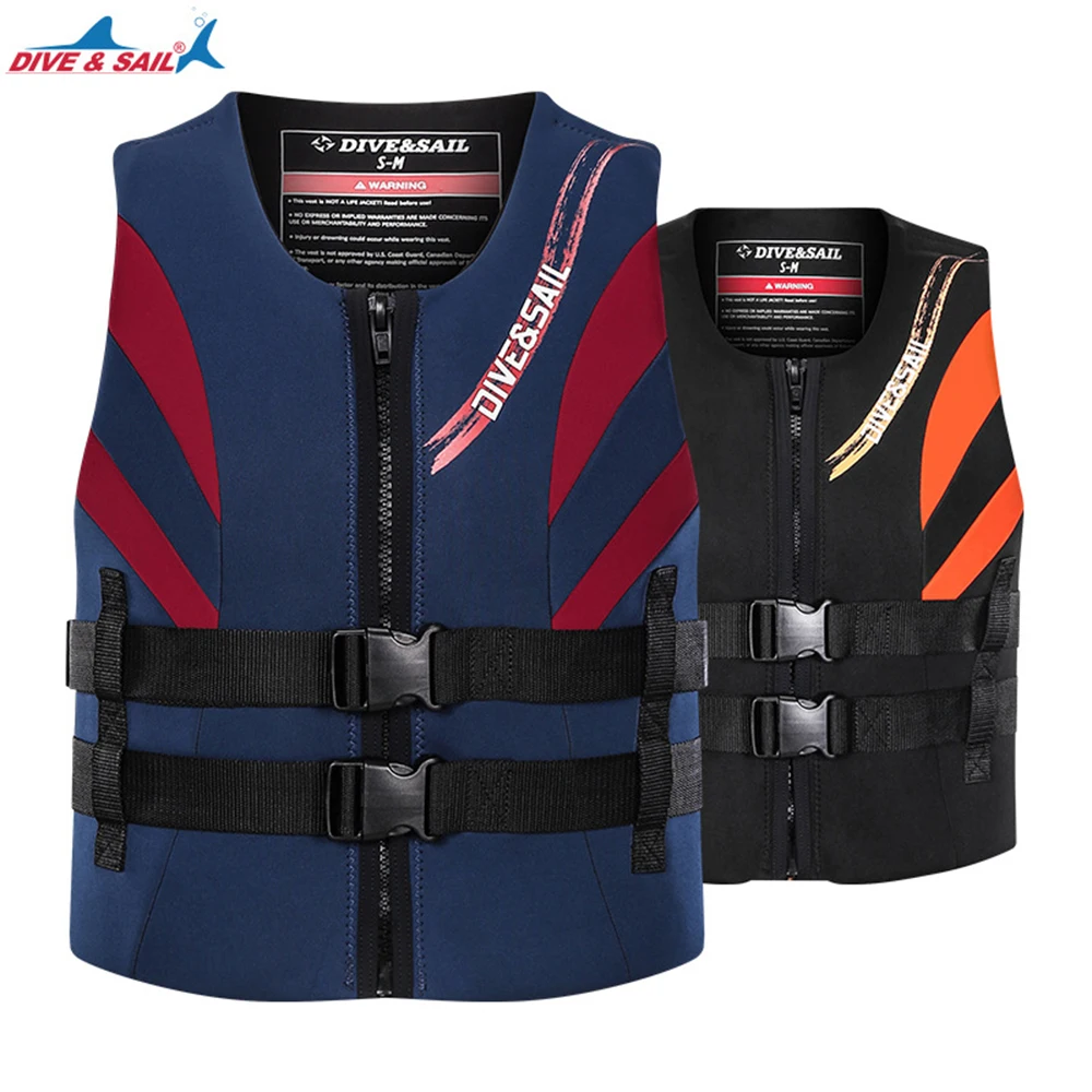 

New Adult Neoprene Lifejacket Drifting Fishing Buoyancy Vest Water Sports Sailing Surfing Motorboat Swimming Safety Lifejacket