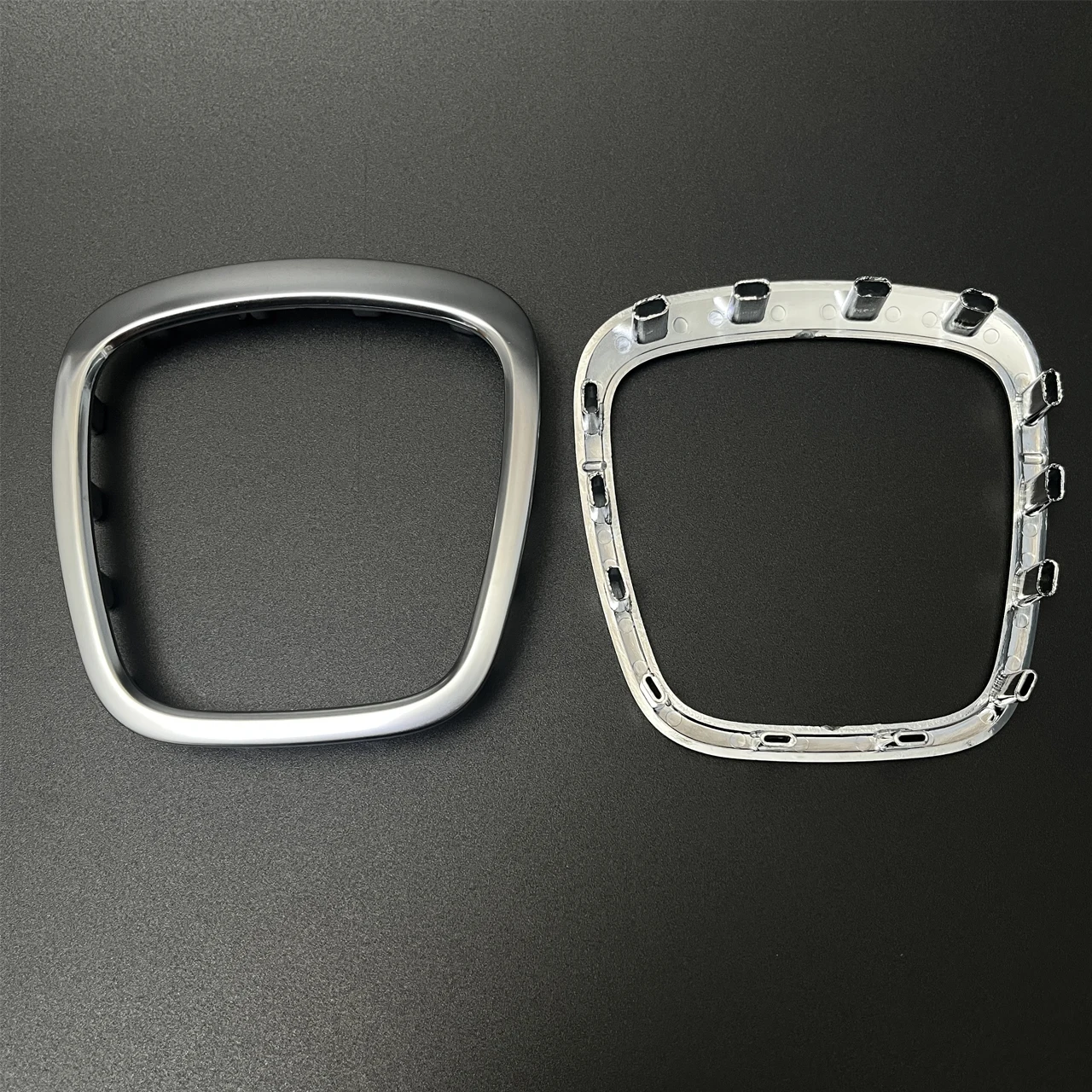 Steering Wheel Cover Chrome Car Trim Cover Replacement For Audi A3 8P S3 A4 B6 B7 B8 A5 A6 C6 Q5 2008-2013