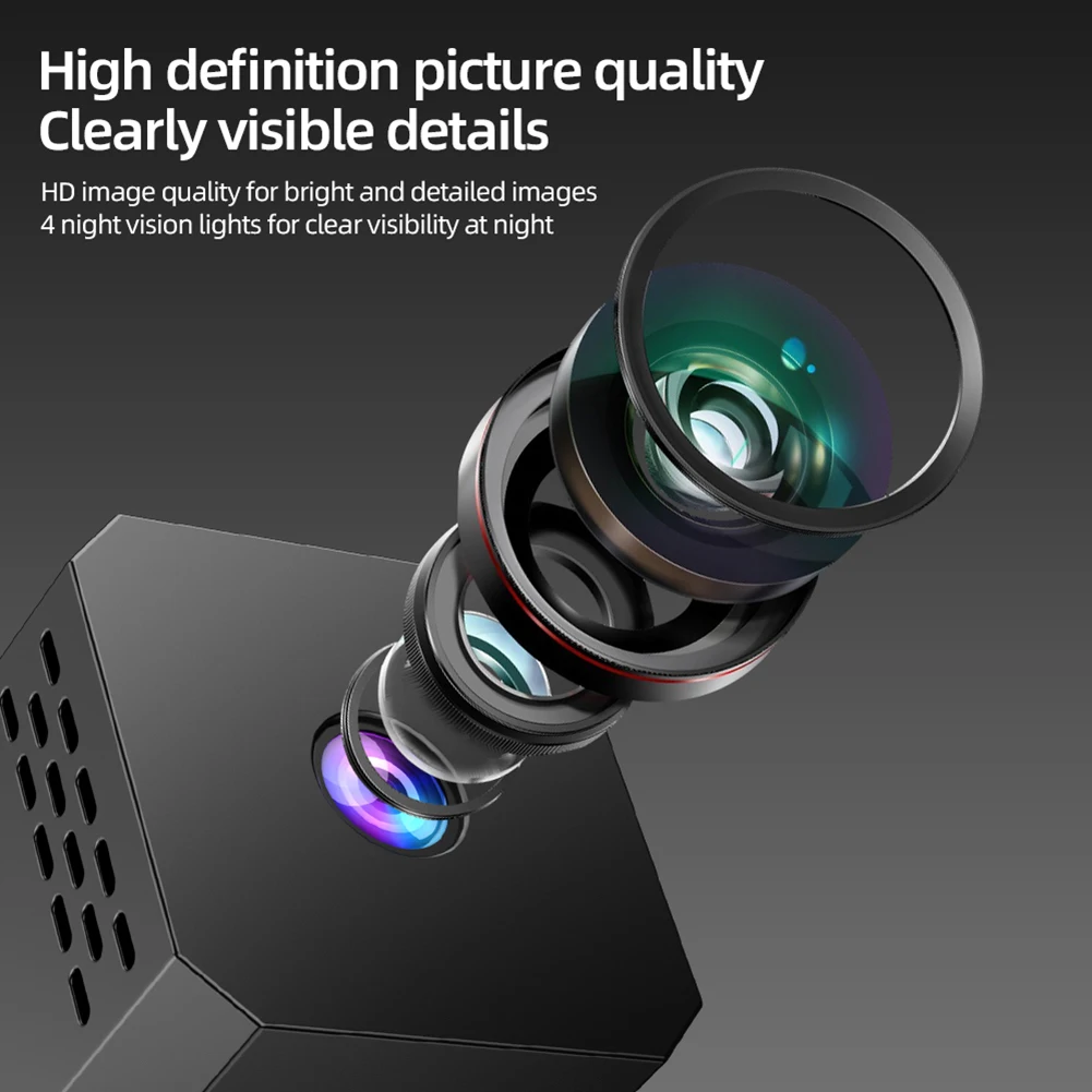 Mini WiFi Camera HD Security Camera with Motion Detection & Night Vision Surveillance Camera for Indoor Pets Baby