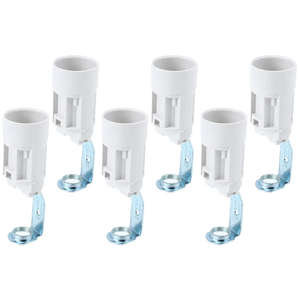 

6 Pcs Holder E14 Candelabra Socket Light Fixture Parts Candles Copper Adapter Lamp Making Kit