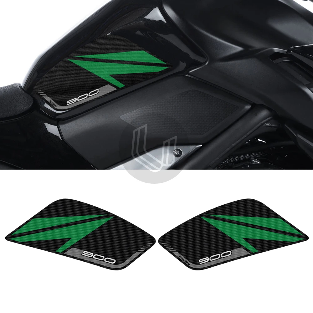 Motorcycle Tank Pad Protector Sticker Decal Gas Knee Grip Tank Traction Pad Side For Kawasaki Z900 2017 2018 2019 2021 2022