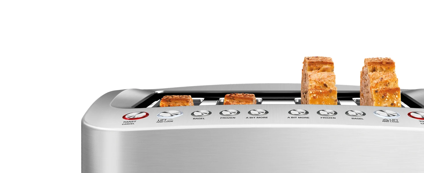 Description Picture 4 of item4-Slice BTA840XL Die-Cast Smart Toaster, Brushed Aluminum