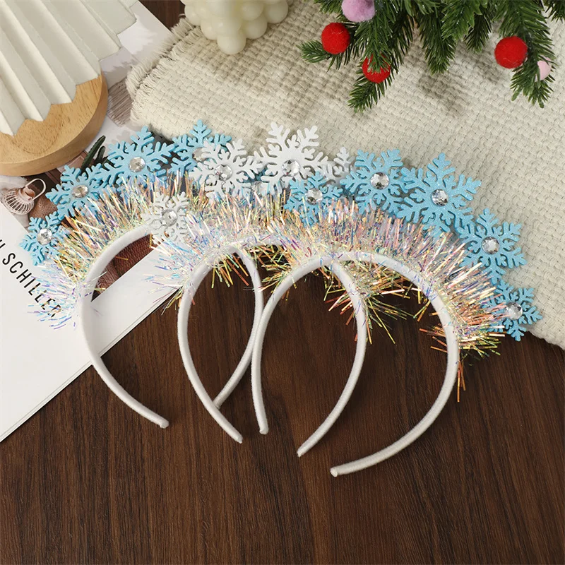 Christmas Snowflake Headband Women Girls Hair Accessories Photo Props Christmas Decoration Gifts hair accessories,hair headband