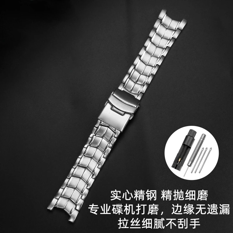 Solid Stainless Steel Genuine Watch band For CASIO Edifice EF-524