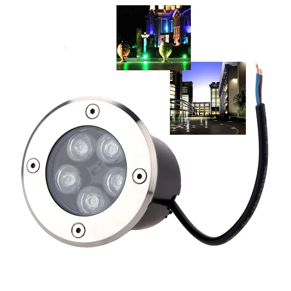 

10pcs 12V 5W Warm White 3000K 100mm Surface Diameter LED Underground Lamp
