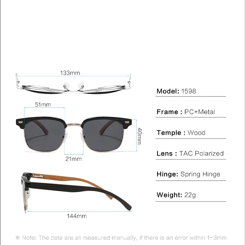 Occhiali Da Sole Uomo Rettangolari - Foto 5