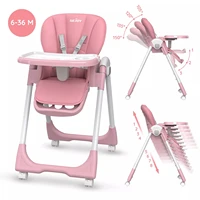SEJOY Baby High Chair Infants Folding Convertible Removable Tray Adjustable Seat 1