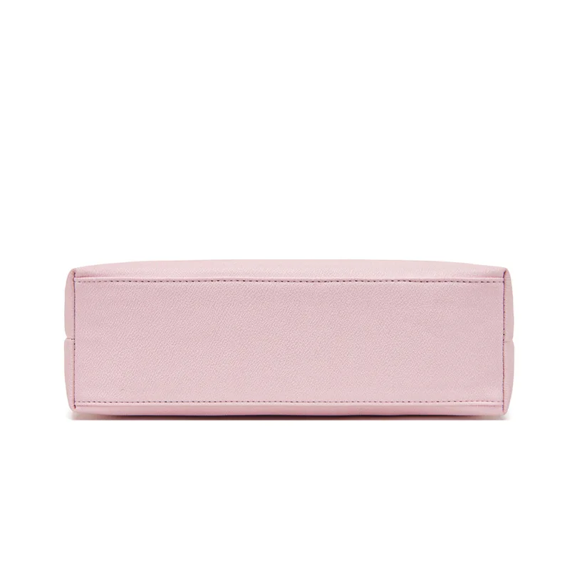 Vintage Printed Tote Bag Cute Pink Travel Bag Large Capacity Women'S Handbag Casual Commuting Shoulder Bag