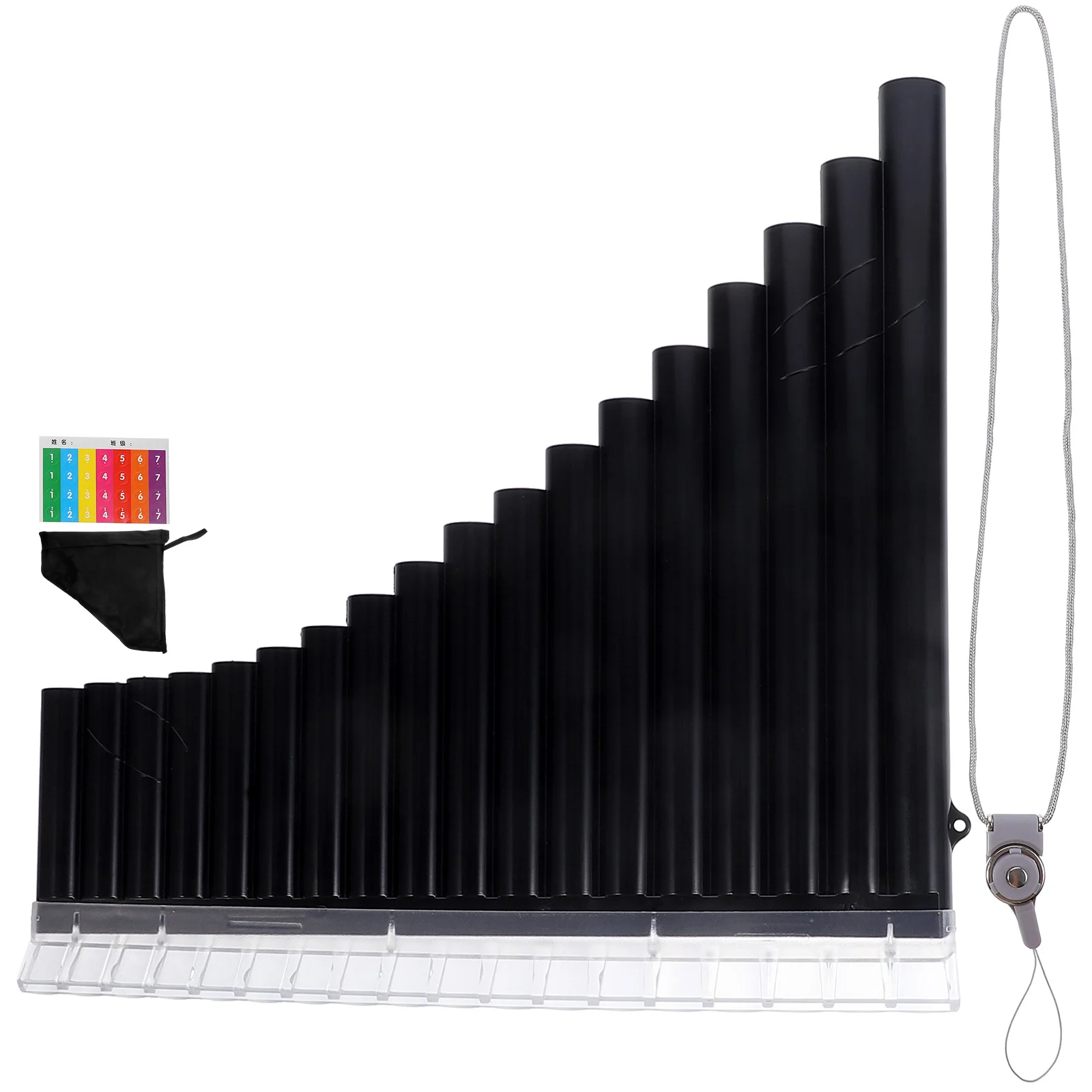 

Professional 18-pipe C Key Pan Pipe Practice Use Pan Flute for Beginners
