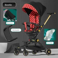 Two-Way Foldable Baby Stroller with 360° Rotation