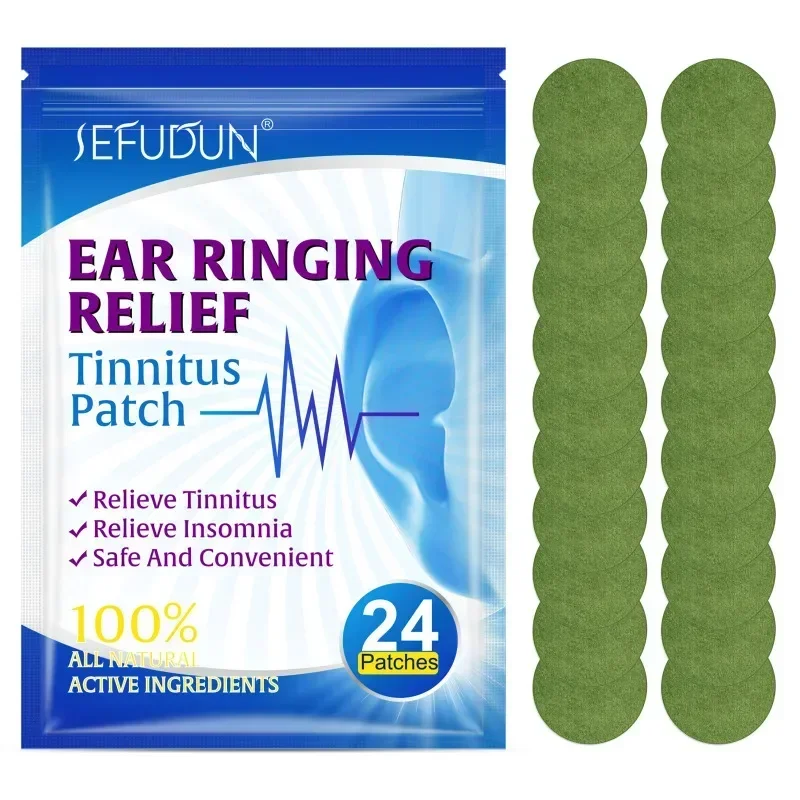 

24PCS Tinnitus Relief Patches for Ringing Ears Natural-Herbal Relieves Earaches Improves Hearing&Boost-Blood-Circulation