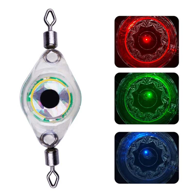 

Chemilite Baubles Double Swivel Fisheye Lure Fish Light Mini Fishing Lure Light Waterproof Fishing Bait Lure Lights LED