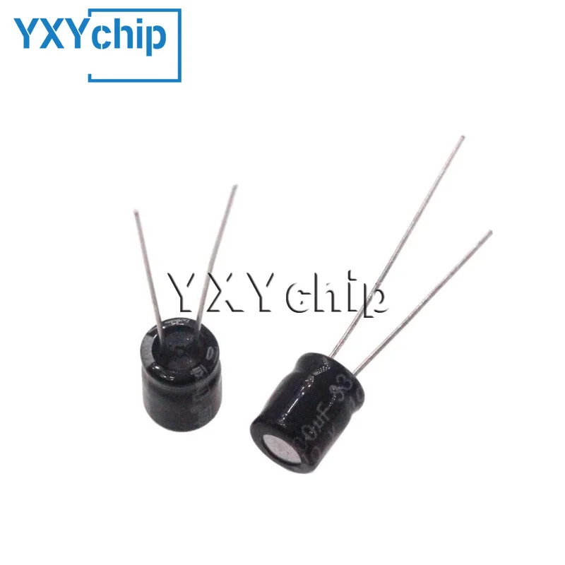 

100 шт. 330uF 10V 330MFD 10WV 6*7 мм алюминиевый электролитический конденсатор радиальный