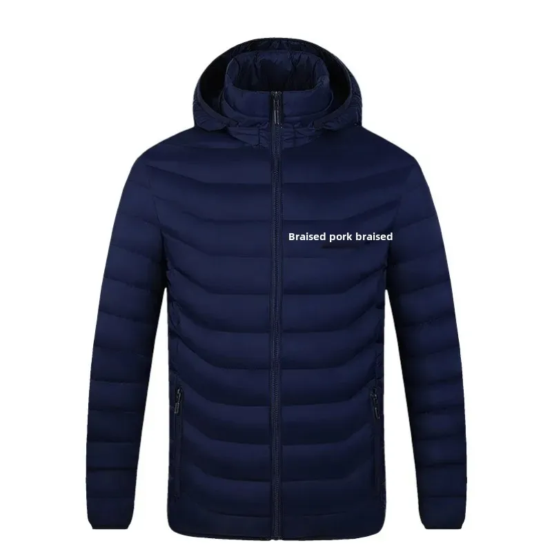 New Intelligent Heated Cotton Coat Hooded Warm Men's Outdoor Carbon Fiber Heating Jacket Kid's Sports Down Jacket And Cotton Clo