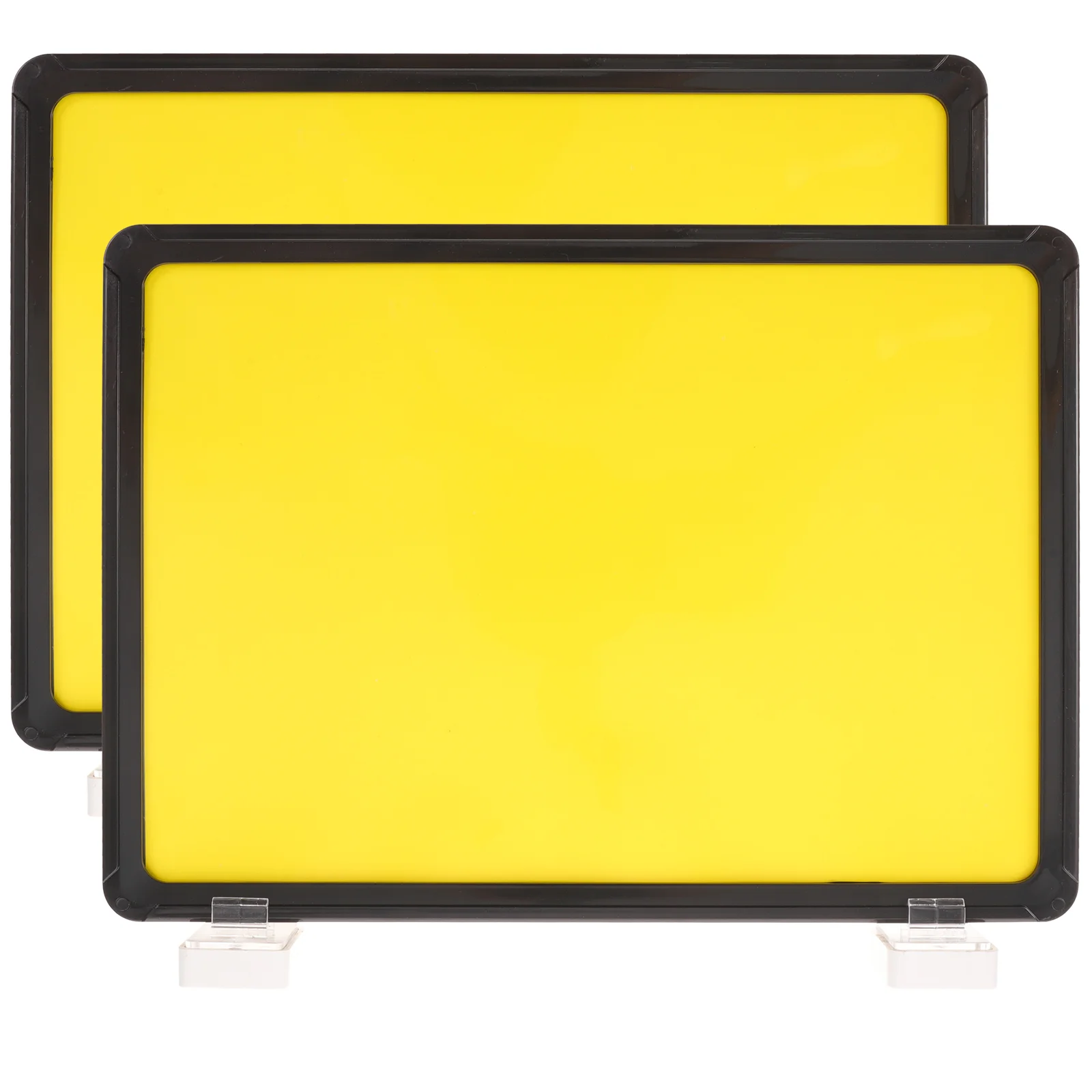 2Pcs Magnetic Indicator Signs Price Label Sign Boards Dry Erase Board Multi-use Sign Holders