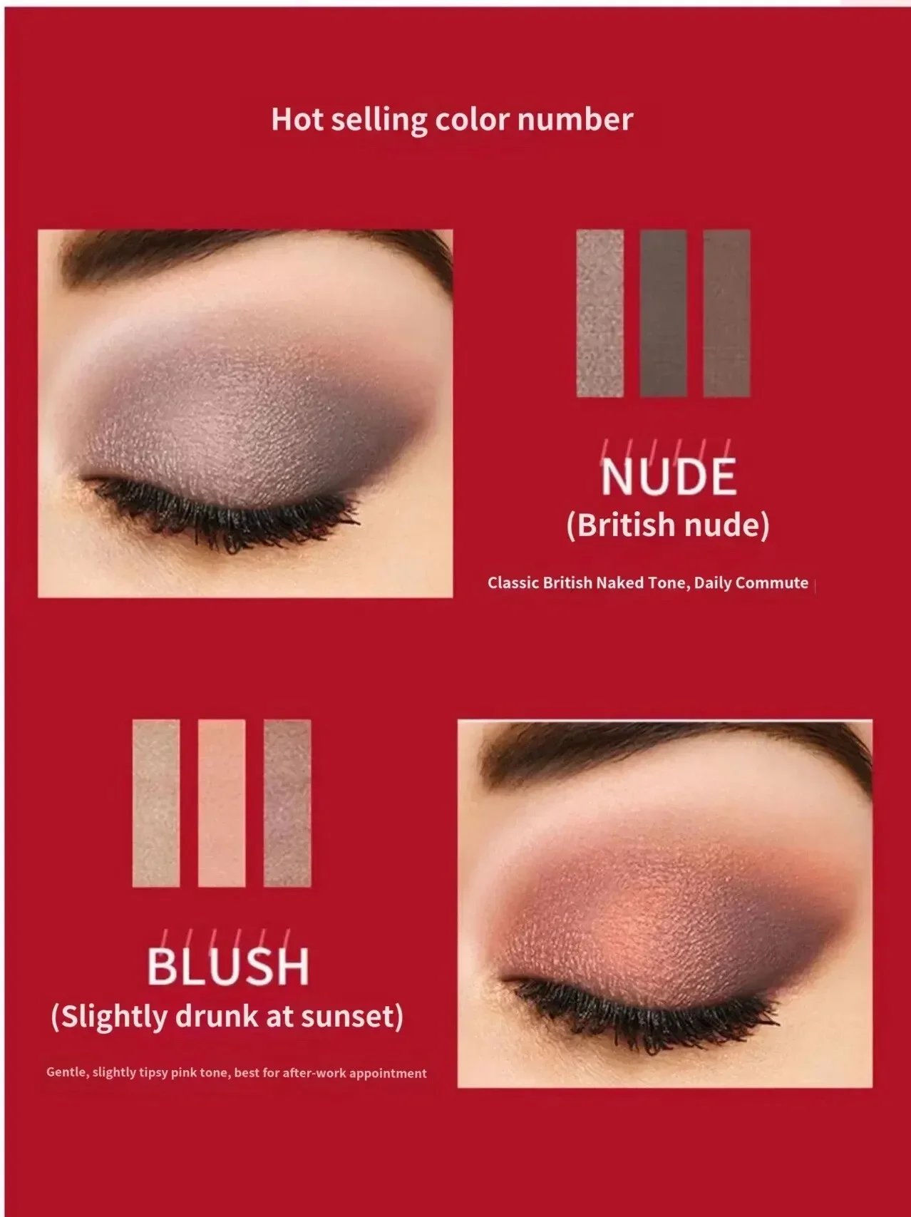 12-Color Pearlescent and Matte Eye Shadow Palette Long-lasting and Luminous Formula Eyeshadow Container eye shadow eye shadow plate