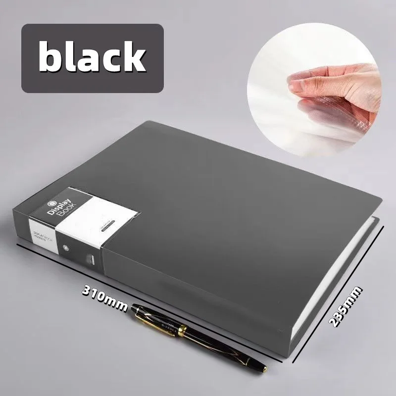 A4 Large Capacity Transparent Folder Paper Storage Multi-layer File Management Clear Book Stationery file folder,transparent folder,transparent storage bag