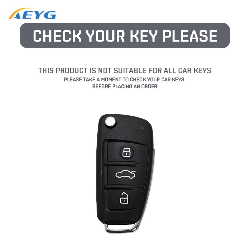 Premium Leather Car Key Case Cover with Key Chain Holder