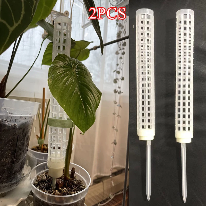 

2PCS Plant Climbing Stick Plant Support Trellis Frame Water Sphagnum Moss Column Pole For Potted Flower Vines Climbing Extension