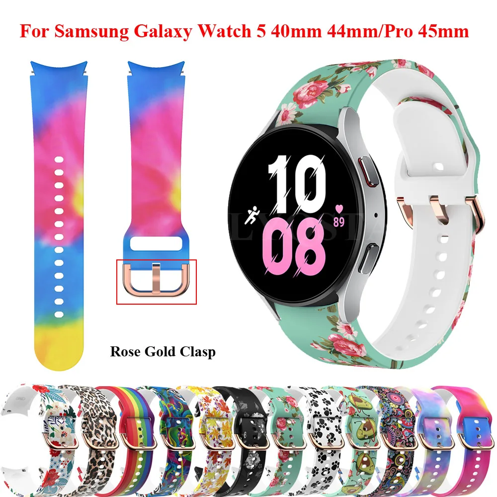 

Strap For Samsung Galaxy Watch 5 Pro 45mm 40mm 44mm smartwatch Silicone Ridge Sport Bracelet Galaxy Watch 4 44mm 40mm Watchbands