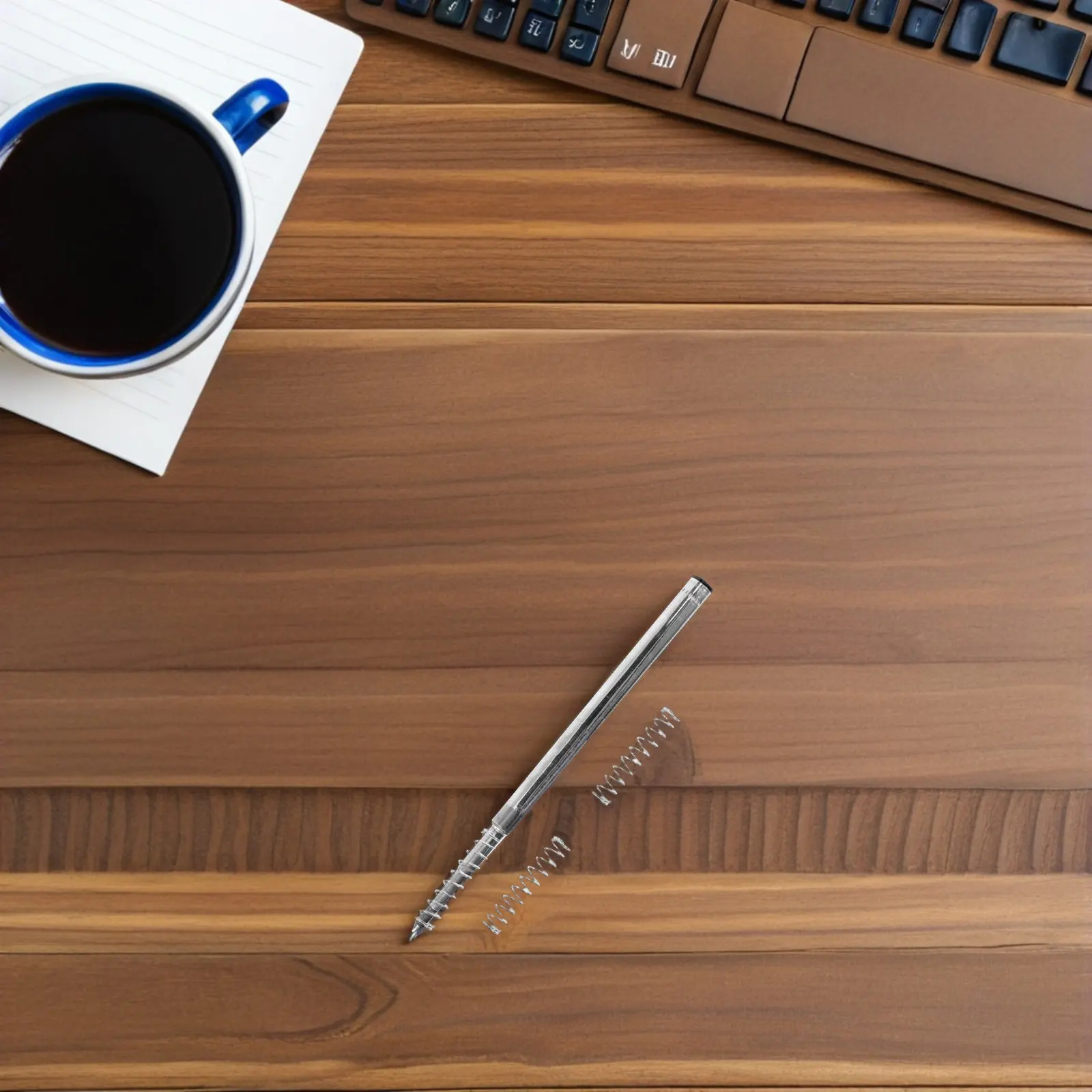 20Pcs 스테인레스 스틸 펜 스프링 교체 부품 볼펜 용 압축 스프링 클릭 펜 사무실 학교 쓰기 도구